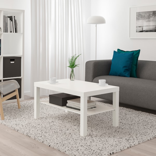 A white LACK coffee table